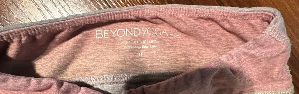 Beyond Yoga Toddler Kids Leggings Lot Size 3T Orange Purple Ombre